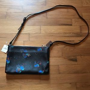 Coach Black Blue Bird Crossbody Bag